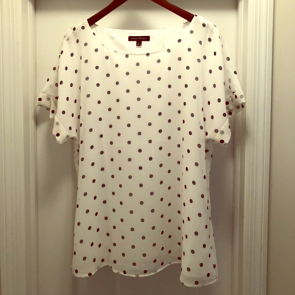 Banana Republic polka dot blouse